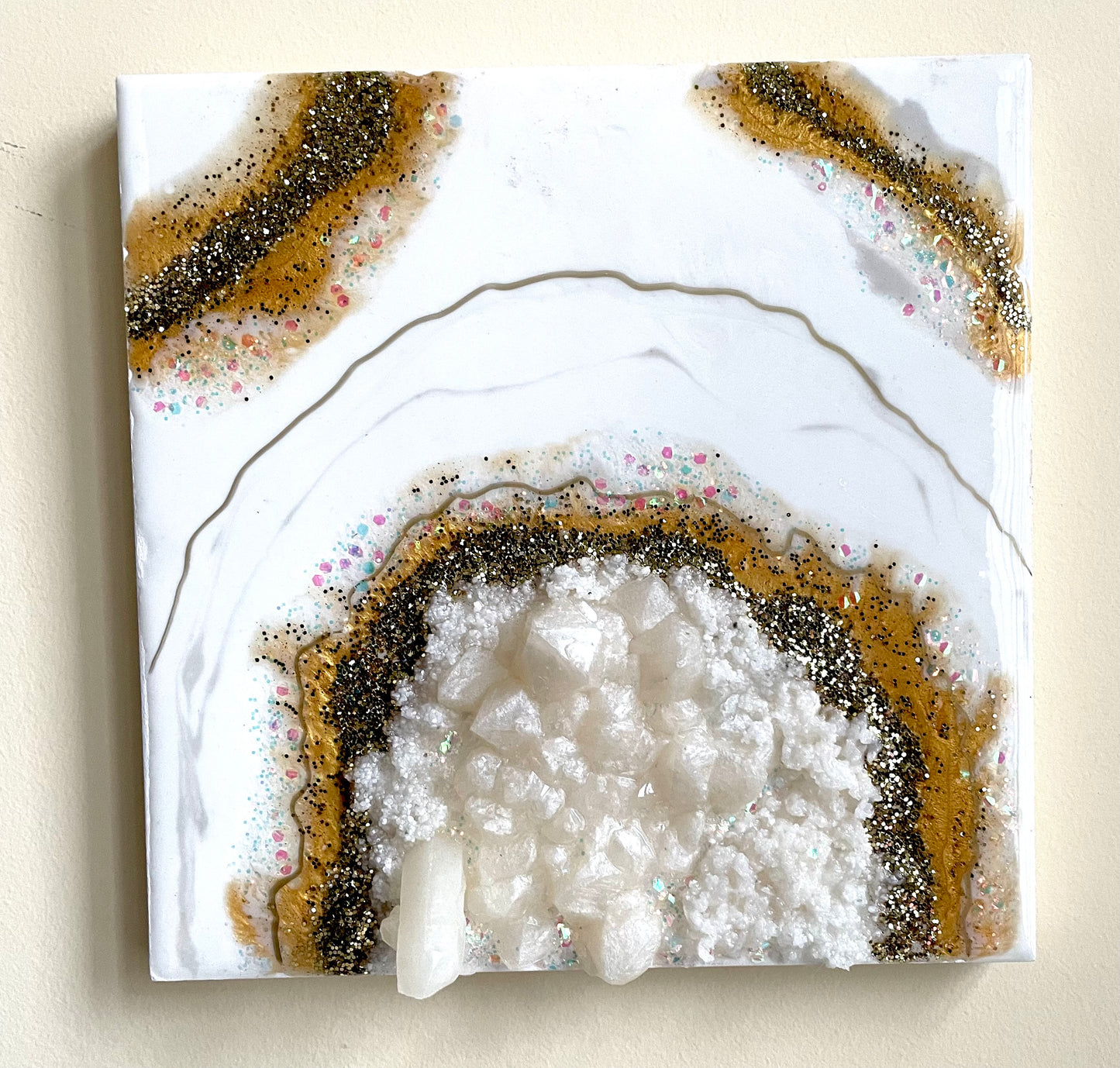 Resin geode art