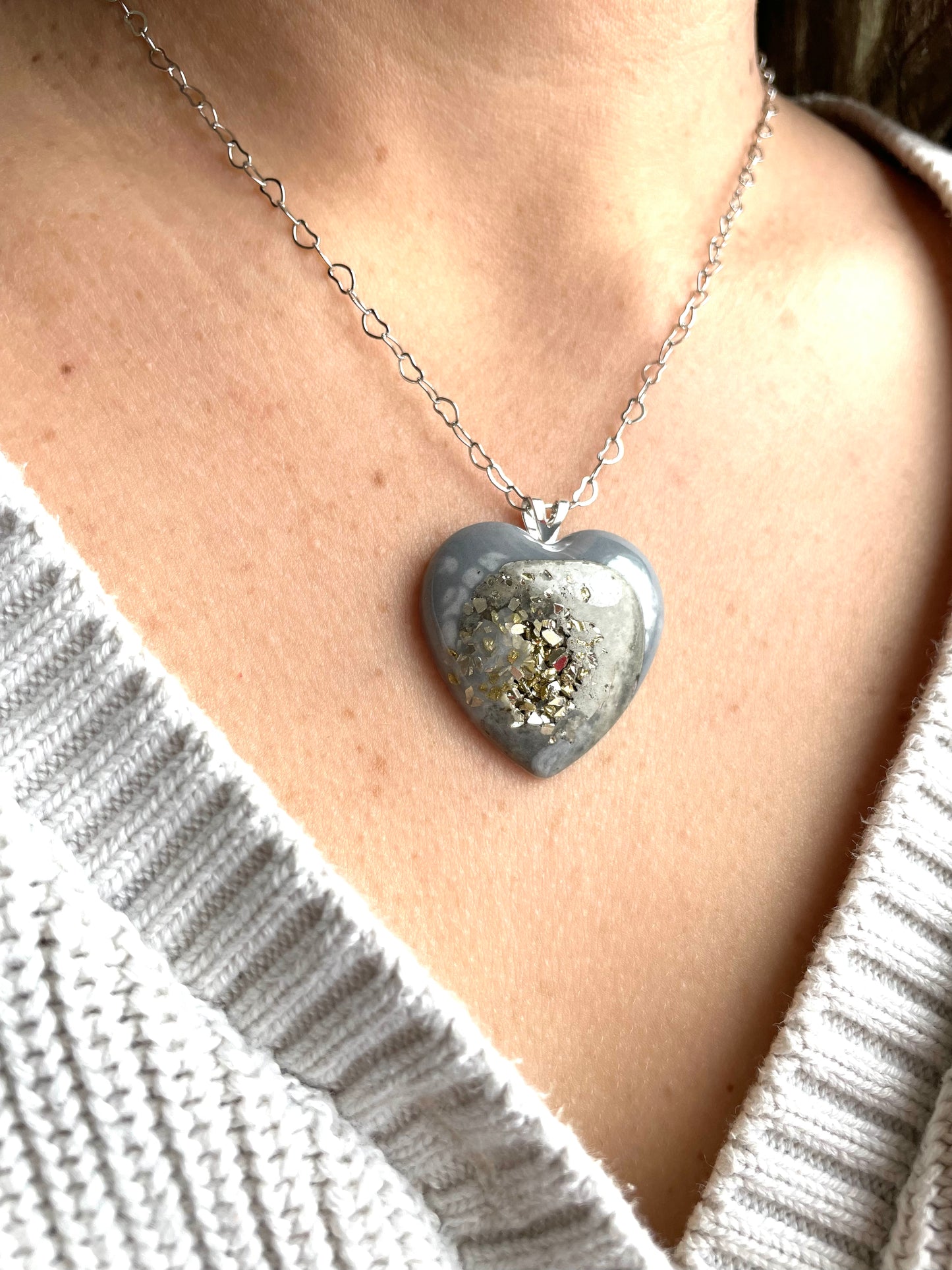 Large heart necklace