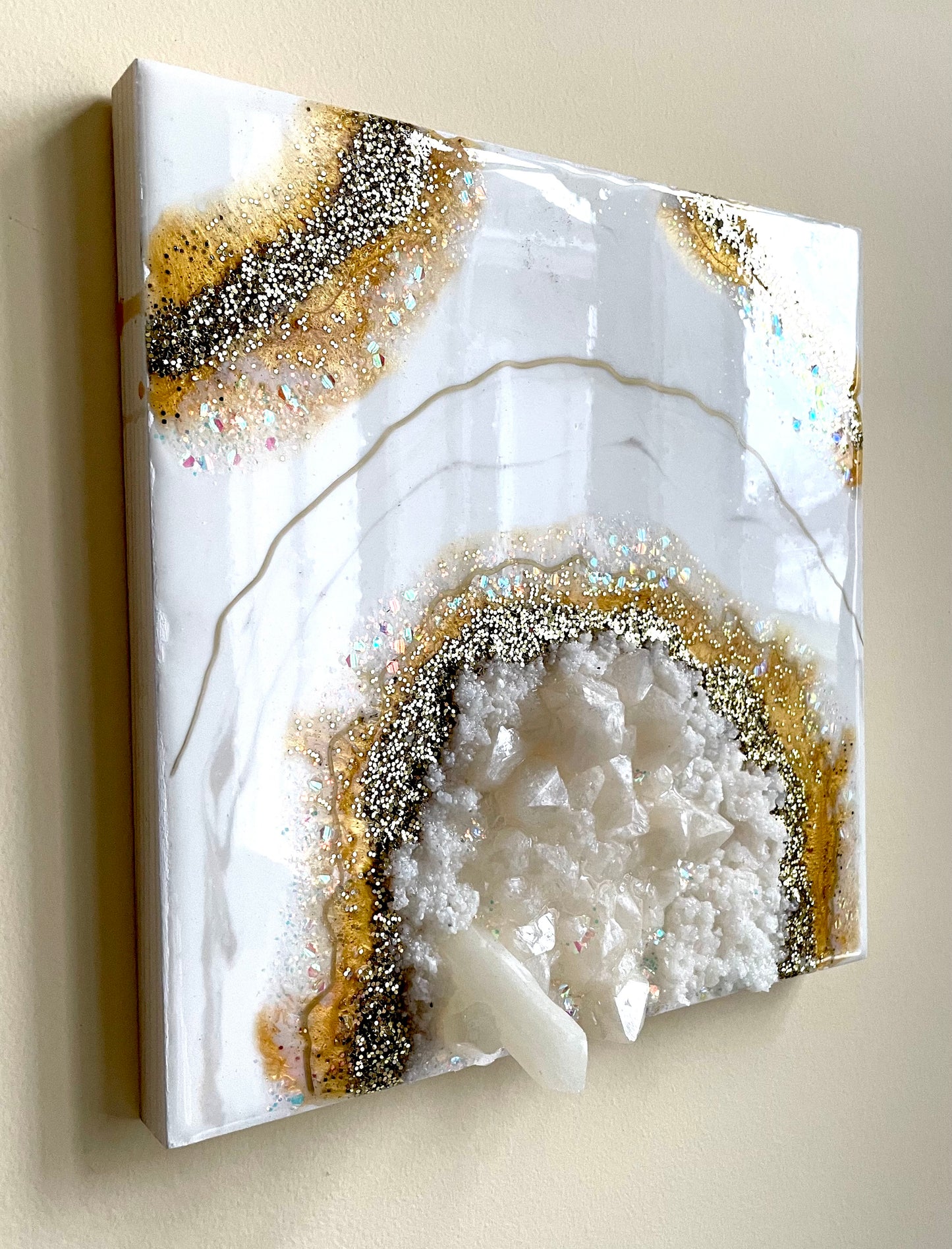 Resin geode art