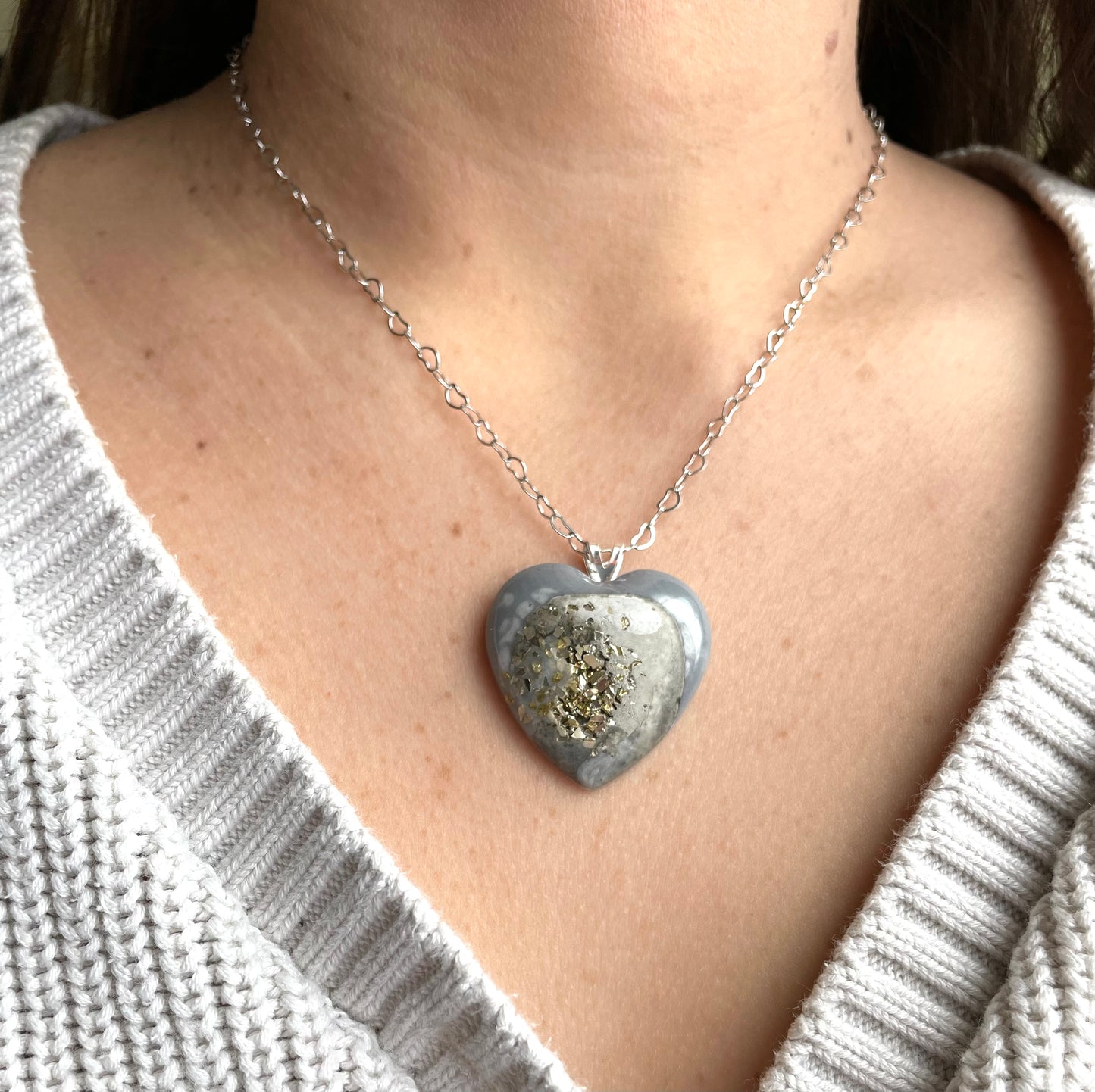 Large heart necklace