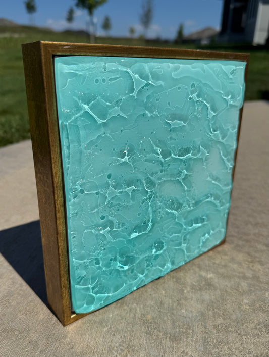 Resin water in frame